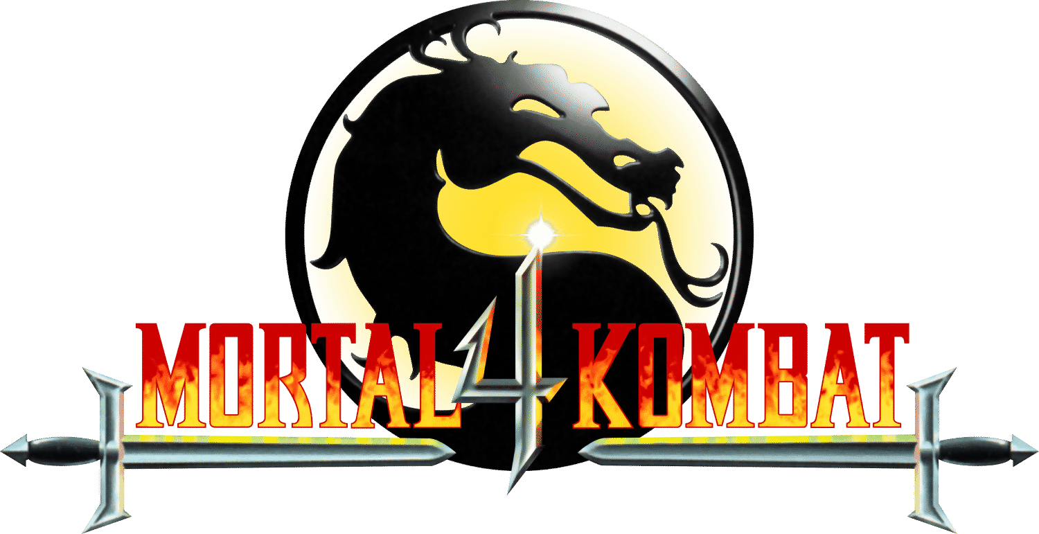 Mortal Kombat 4 logo for Playstation
